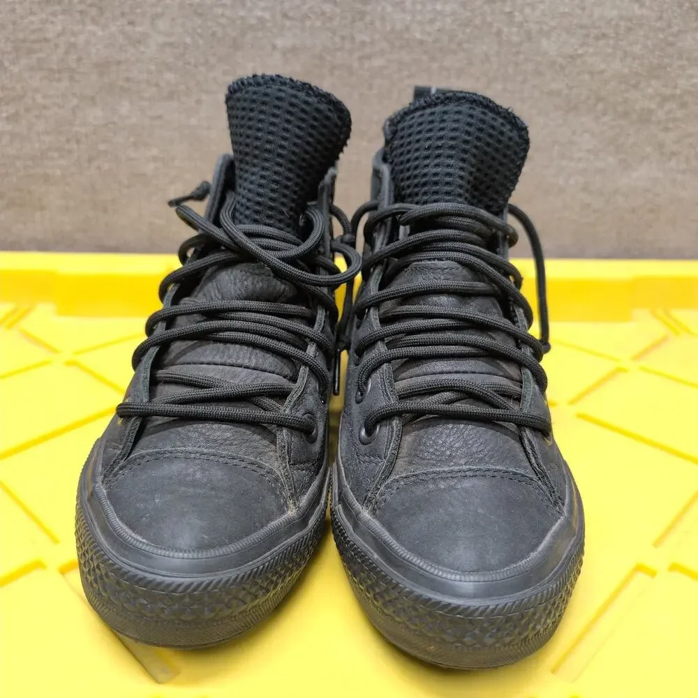Converse Lunarlon All Star Counter Climate Black Leather High Top Women's Size 7
